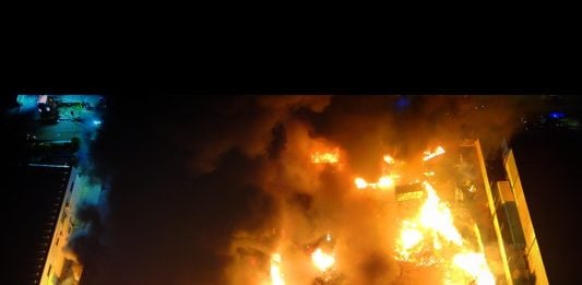 l incendio de la empresa Regusa el 3 de junio de 2026, a vista de dron.