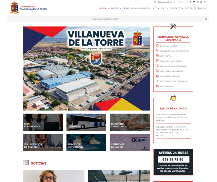 web Villanueva de la Torre