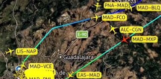 Momentos de tensión en un avión de Iberia mientras sobrevolaba Guadalajara 321