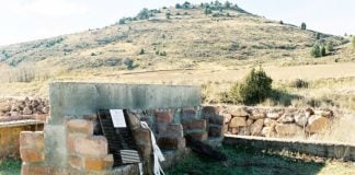 Barbacoa donde se inició el incendio de Riba de Saelices en 2005.