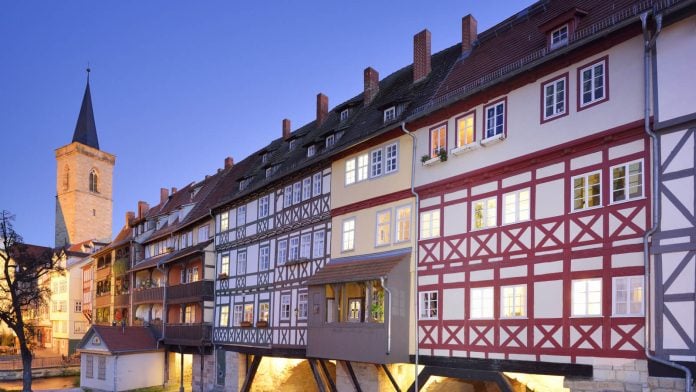 Erfurt, de noche.