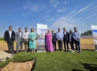 Buenas palabras desde la Junta al Ayuntamiento de Guadalajara sobre vivienda Acto de colocación de la primera piedra de una promoción de 234 viviendas protegidas de la cooperativa Greenhabitat, en el barrio de Aguas Vivas. (Foto: EP)
