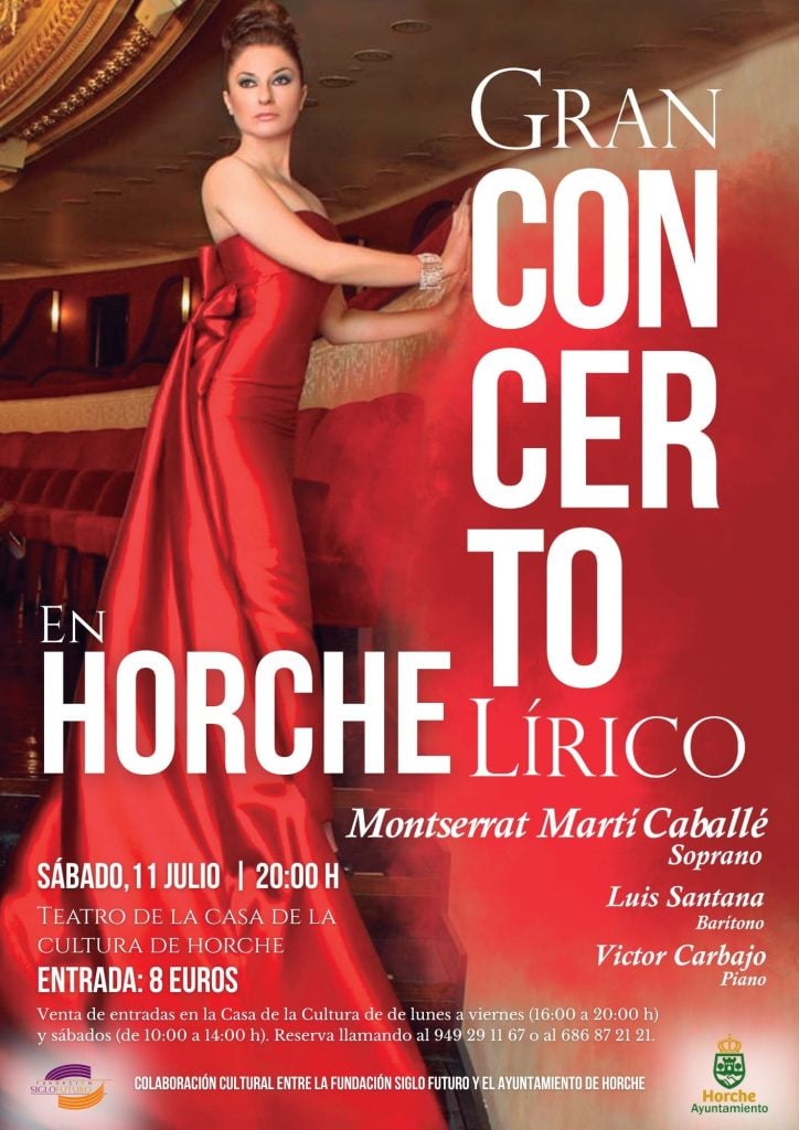 Cartel de la actuación.
