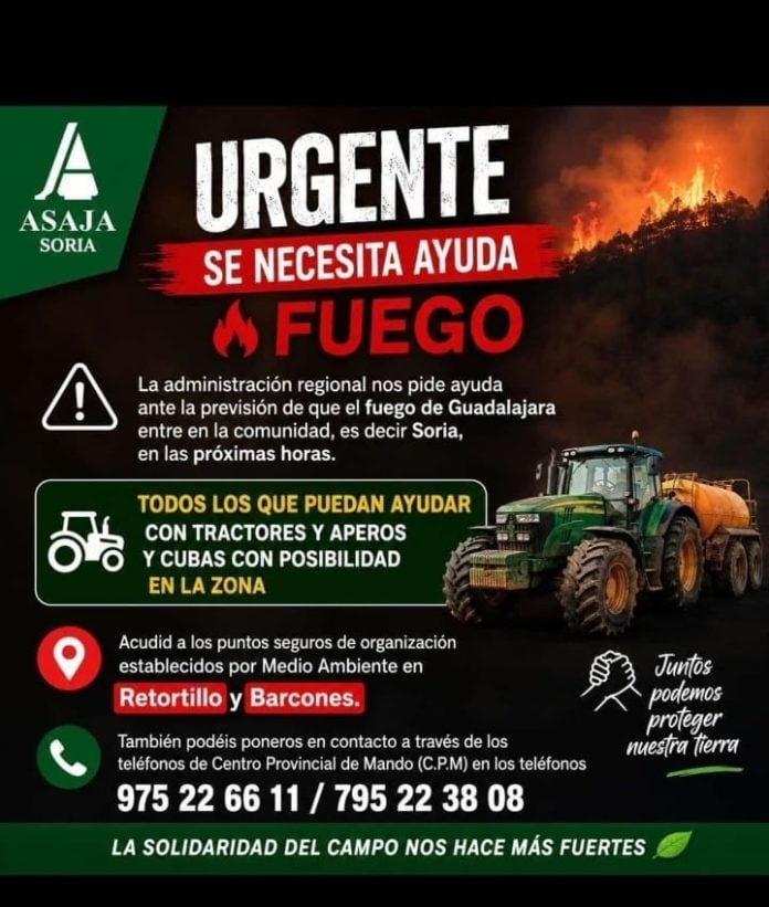 incendio de Guadalajara Soria
