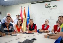 Detienen el incendio antes de que llegue a Soria y comienza una fase distinta para su extinción, 29.000 hectáreas arrasadas después Reunión del Centro de Coordinación Operativa Integrado.