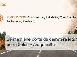 Incendio de Selas.