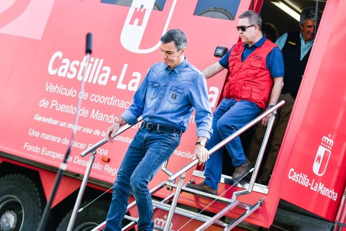 Pedro Sánchez en Tamajón