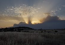 ¿Por qué hay emergencia nacional en Madrid y Ávila? La nube de humo tapaba completamente el sol la tarde del jueves en Madrid.