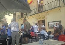 Los alcaldes de la Sierra Norte reunidos en Cogolludo. (Foto: EP)