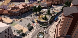 Las Casas del Rey no quieren el «scalextric» Esta infografía facilitada por el Ayuntamiento de Guadalajara da buena idea de lo que, literalmente, se le viene encima a los vecinos de esta parte de la ciudad.