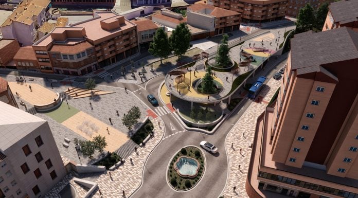 Creciente oposición al «scalextric» denunciado por LA CRÓNICA Esta infografía facilitada por el Ayuntamiento de Guadalajara da buena idea de lo que, literalmente, se le viene encima a los vecinos de esta parte de la ciudad.