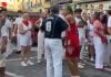 Guadalajara contra el «Joker», un momento inolvidable de los Sanfermines César García y el "Joker", frente a frente. (Foto: "X")