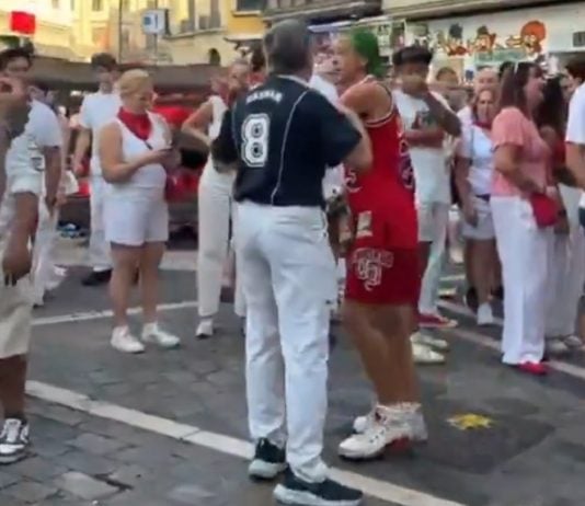 César García y el "Joker", frente a frente. (Foto: "X")