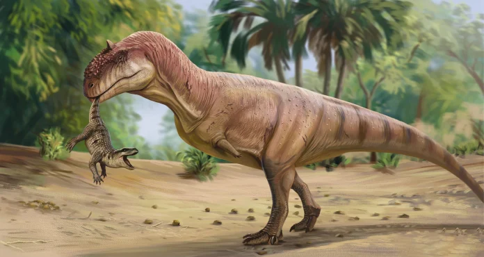 Dinosaurio de la especie cuyos dientes han aflorado ahora en Algora.