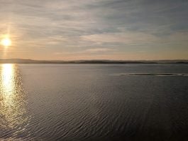 amanecer en el mar