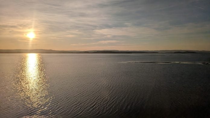 amanecer en el mar