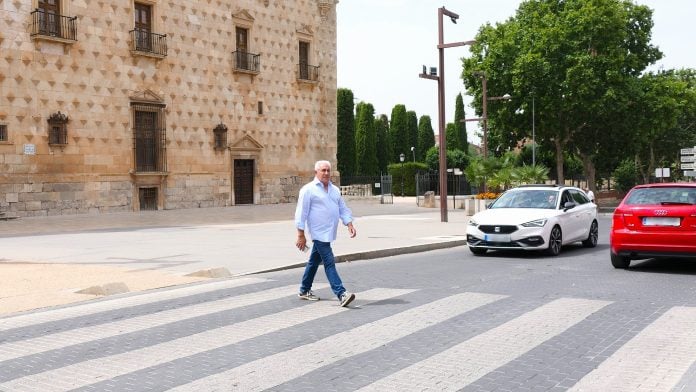 El concejal de Seguridad en pleno momento 