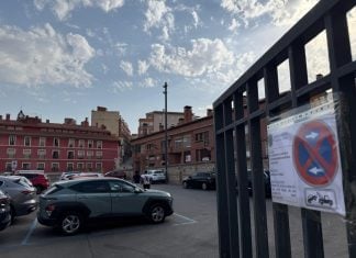 Desde el lunes, sin aparcamiento en el Mercado de Abastos, por los encierros de Guadalajara Corrales de los encierros de Guadalajara