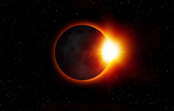 Imagen de un eclipse.