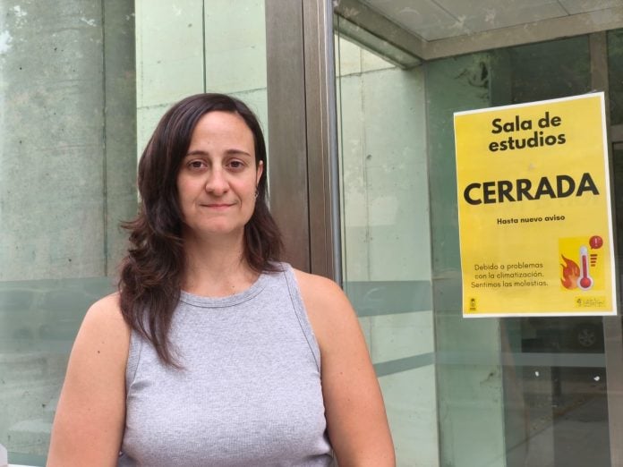 La concejala socialista en el Ayuntamiento de Guadalajara, Gemma Mínguez ante el aviso del Ayuntamiento.