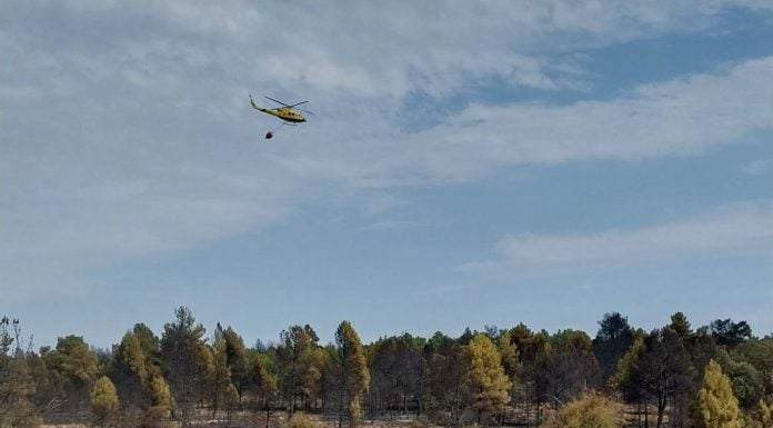 El incendio de El Recuenco, ya controlado, se queda en 80 hectáreas quemadas El incendio de El Recuenco.