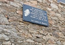 Homenaje en Bustares a los que luchan contra el fuego Bustares