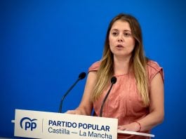 Itziar Asenjo en rueda de prensa.