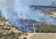 Controlado el incendio en Riofrío del Llano