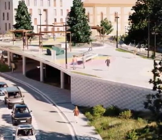 El «scalextric» de Guadalajara ya está aquí: mira el vídeo que anticipa el resultado final Vista del scalextric peatonal propuesto para Cardenal González de Mendoza, según la interpretación virtual facilitada por el propio Ayuntamiento de Guadalajara.