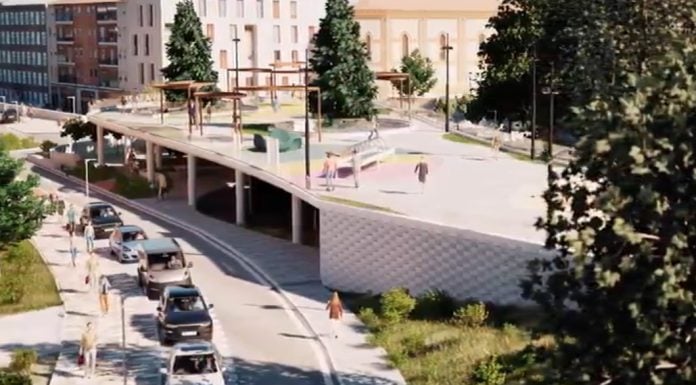 El «scalextric» de Guadalajara ya está aquí: mira el vídeo que anticipa el resultado final Vista del scalextric peatonal propuesto para Cardenal González de Mendoza, según la interpretación virtual facilitada por el propio Ayuntamiento de Guadalajara.