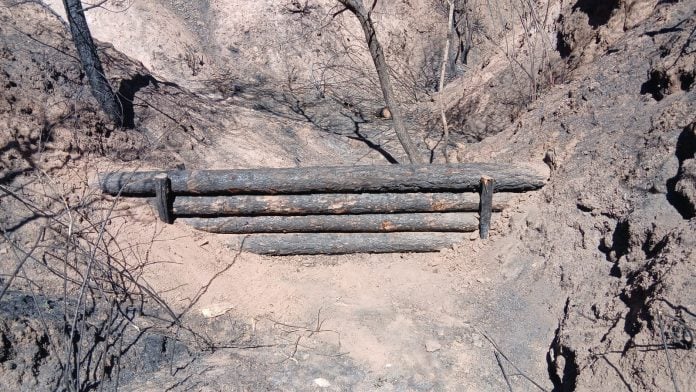 Ejemplo de una albarrada en Beleña.