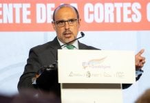 GUERRA DEL AGUA: Negársela a Madrid no significa ser insolidario, según Bellido Pablo Bellido, durante su intervención.
