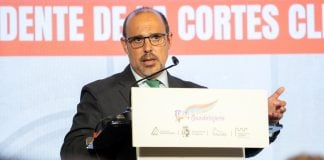 GUERRA DEL AGUA: Negársela a Madrid no significa ser insolidario, según Bellido Pablo Bellido, durante su intervención.