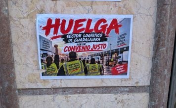 Guadalajara se enfrenta a una huelga de Logística en octubre tras romperse las negociaciones Cartel, con IA y sin firma, animando a la huelga en la Logística de Guadalajara. (Foto: La Crónic@)