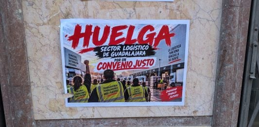 Guadalajara se enfrenta a una huelga de Logística en octubre tras romperse las negociaciones Cartel, con IA y sin firma, animando a la huelga en la Logística de Guadalajara. (Foto: La Crónic@)