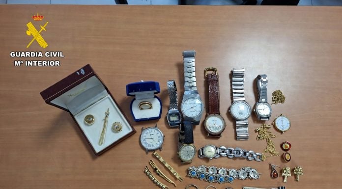 Efectos a punto de ser robados en El Casar. (Foto: Guardia Civil)