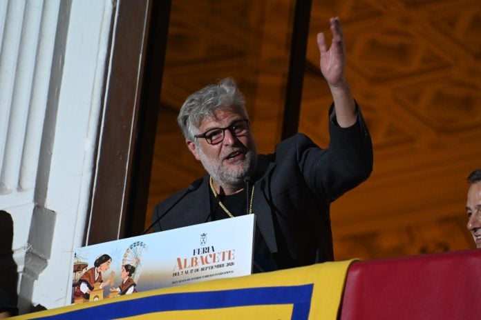 Raúl Cimas pregona la Feria de Albacete.