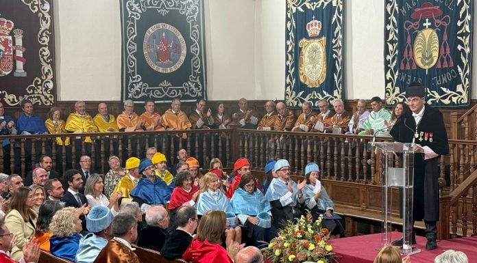 Carmelo García en la apertura del curso en la Universidad de Alcalá.