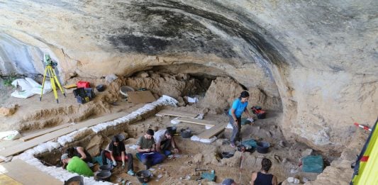 Guadalajara era un sitio atractivo para vivir… hace 36.000 años Yacimiento de La Malia, en Tamajón.