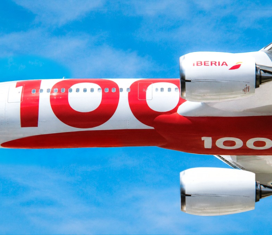 La nueva imagen de Iberia para celebrar su centenario en 2027.