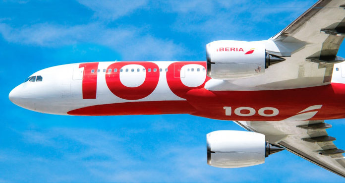 La nueva imagen de Iberia para celebrar su centenario en 2027.