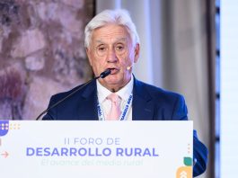 Jesús Ortega, durante la inauguración de la jornada en Sigüenza.