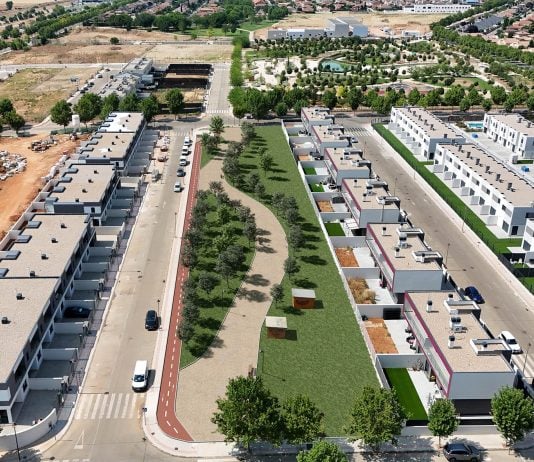 Cabanillas prepara un parque más Infografía del proyecto de nuevo parque lineal en Cabanillas.