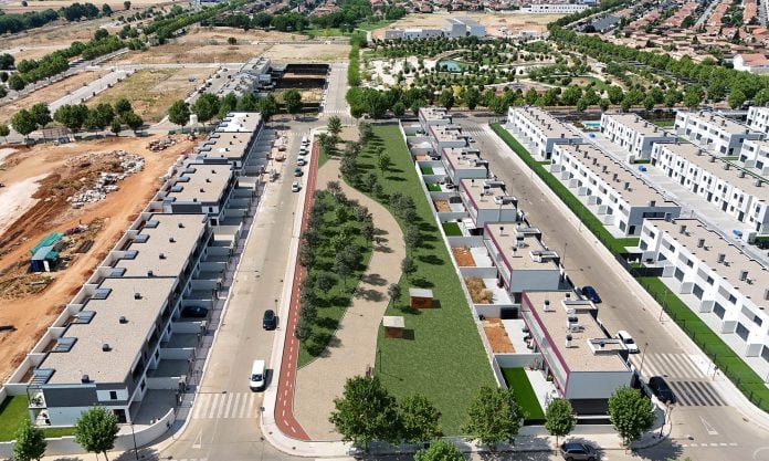 Infografía del proyecto de nuevo parque lineal en Cabanillas.