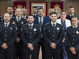 Nuevos policías locales en Azuqueca, en su toma de posesión el 29 de septiembre de 2026.