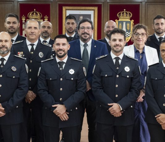 Nuevos policías locales en Azuqueca, en su toma de posesión el 29 de septiembre de 2026.