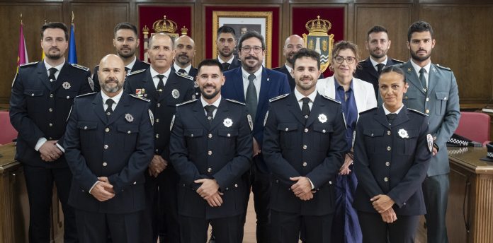 Nuevos policías locales en Azuqueca, en su toma de posesión el 29 de septiembre de 2026.