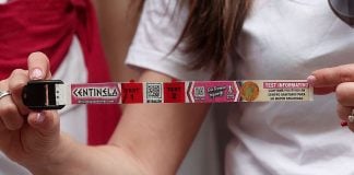Las pulseras centinela ya se dejaron ver durante las fiestas de San Fermín.