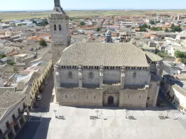 Vista aérea del centro de Yepes, en la provincia de Toledo.