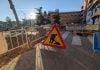 Corte prolongado de agua este lunes en tres calles de Guadalajara Estado de las obras junto al Asilo de Guadalajara el 14 de octubre de 2026. (Foto: La Crónic@)